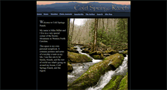 Desktop Screenshot of coldspringsranch.net
